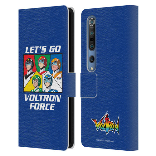 Voltron Graphics Go Voltron Force Leather Book Wallet Case Cover For Xiaomi Mi 10 5G / Mi 10 Pro 5G