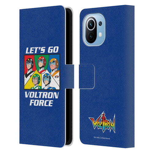 Voltron Graphics Go Voltron Force Leather Book Wallet Case Cover For Xiaomi Mi 11