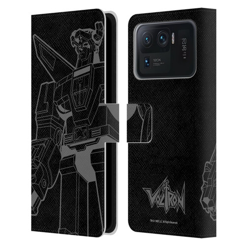 Voltron Graphics Oversized Black Robot Leather Book Wallet Case Cover For Xiaomi Mi 11 Ultra