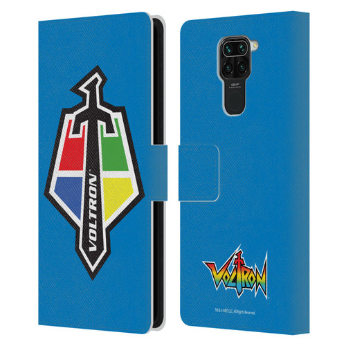 Voltron Graphics Badge Logo Leather Book Wallet Case Cover For Xiaomi Redmi Note 9 / Redmi 10X 4G