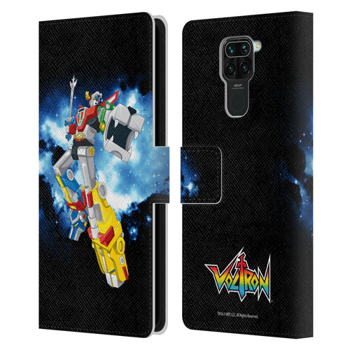 Voltron Graphics Galaxy Nebula Robot Leather Book Wallet Case Cover For Xiaomi Redmi Note 9 / Redmi 10X 4G