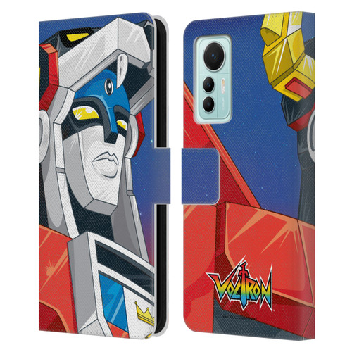 Voltron Graphics Head Leather Book Wallet Case Cover For Xiaomi 12 Lite