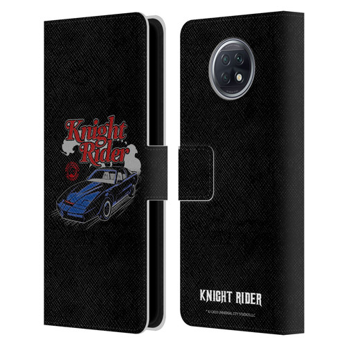 Knight Rider Graphics Kitt Retro Leather Book Wallet Case Cover For Xiaomi Redmi Note 9T 5G
