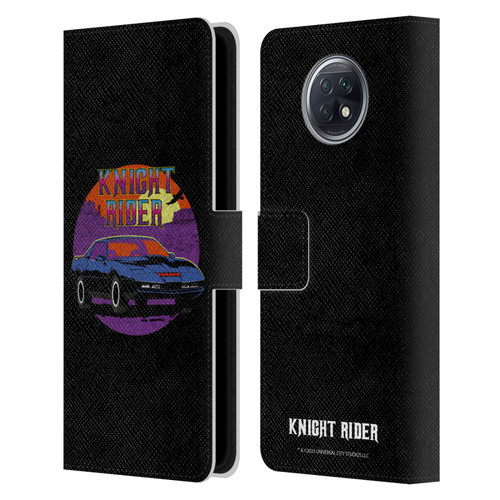 Knight Rider Graphics Kitt Vintage Leather Book Wallet Case Cover For Xiaomi Redmi Note 9T 5G