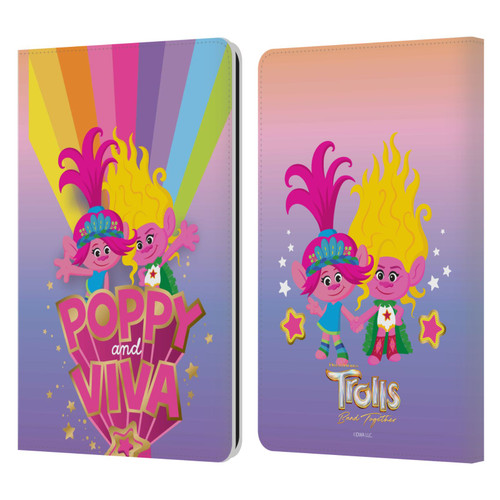 Trolls 3: Band Together Art Rainbow Leather Book Wallet Case Cover For Amazon Kindle Paperwhite 1 / 2 / 3