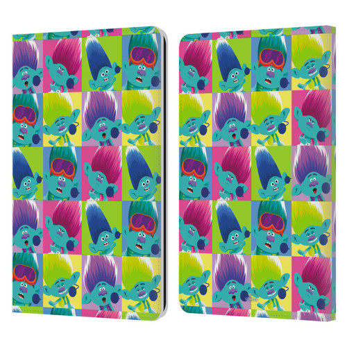 Trolls 3: Band Together Art Square Pattern Leather Book Wallet Case Cover For Amazon Kindle Paperwhite 1 / 2 / 3