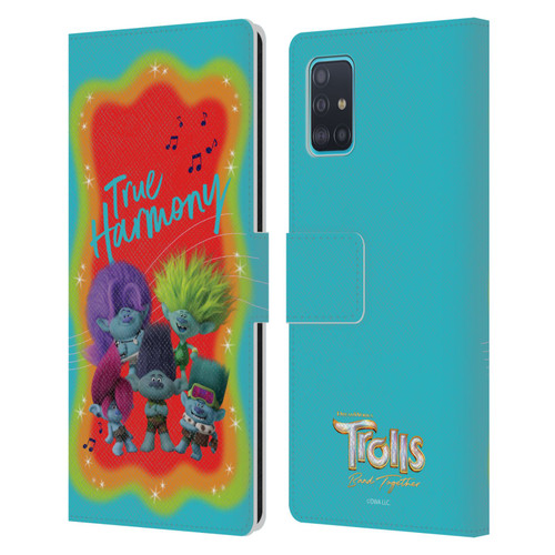 Trolls 3: Band Together Art True Harmony Leather Book Wallet Case Cover For Samsung Galaxy A51 (2019)