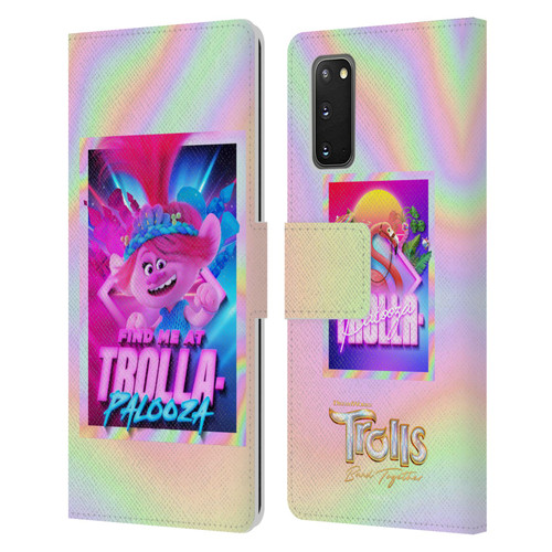 Trolls 3: Band Together Art Trolla-Palooza Leather Book Wallet Case Cover For Samsung Galaxy S20 / S20 5G