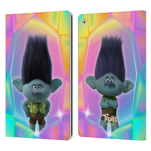 Trolls 3: Band Together Graphics Branch Leather Book Wallet Case Cover For Apple iPad 10.2 2019/2020/2021