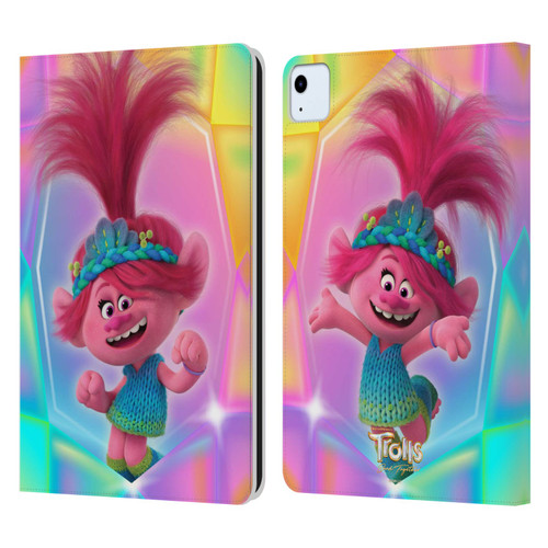 Trolls 3: Band Together Graphics Poppy Leather Book Wallet Case Cover For Apple iPad Air 2020 / 2022