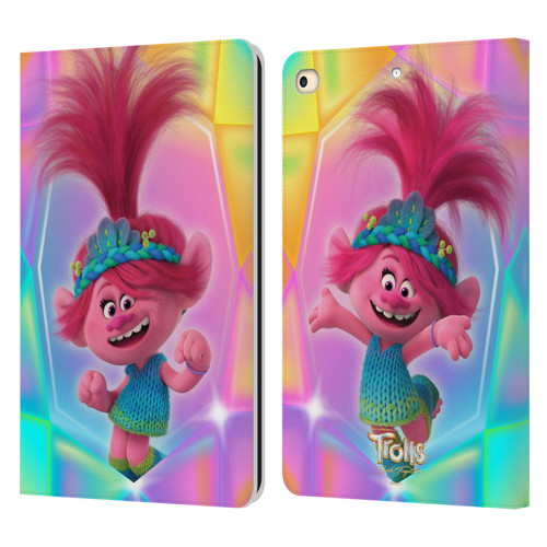 Trolls 3: Band Together Graphics Poppy Leather Book Wallet Case Cover For Apple iPad 9.7 2017 / iPad 9.7 2018