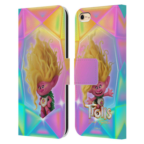 Trolls 3: Band Together Graphics Viva Leather Book Wallet Case Cover For Apple iPhone 6 / iPhone 6s