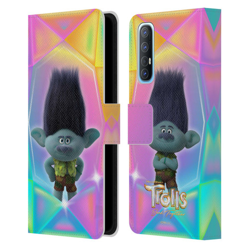 Trolls 3: Band Together Graphics Branch Leather Book Wallet Case Cover For OPPO Find X2 Neo 5G