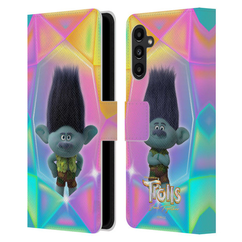 Trolls 3: Band Together Graphics Branch Leather Book Wallet Case Cover For Samsung Galaxy A13 5G (2021)