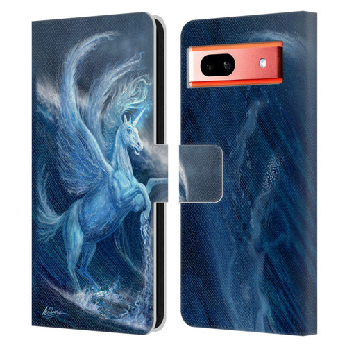 Anthony Christou Art Water Pegasus Leather Book Wallet Case Cover For Google Pixel 7a
