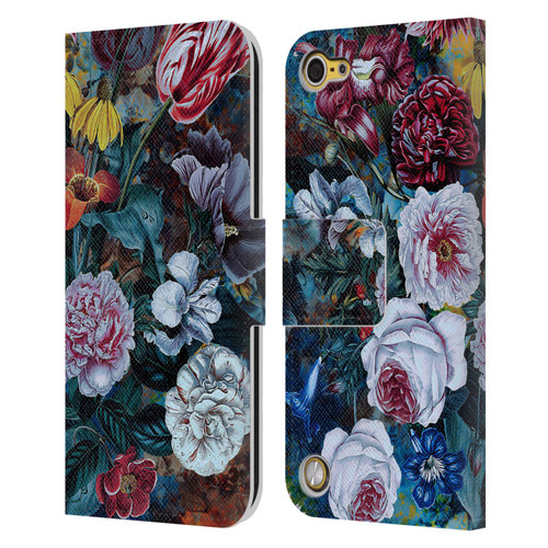 Riza Peker Florals Full Bloom Leather Book Wallet Case Cover For Apple iPod Touch 5G 5th Gen
