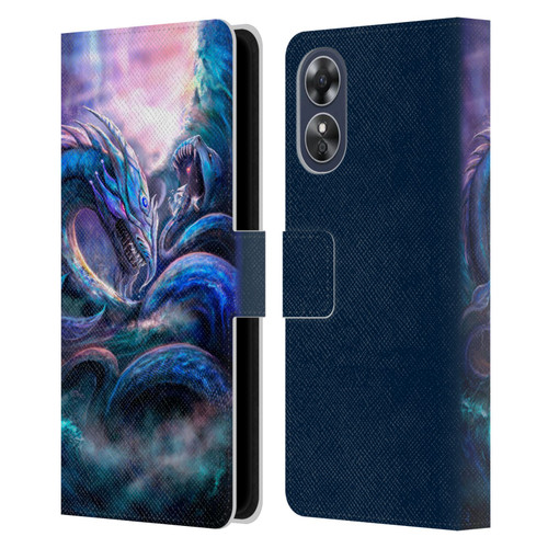 Anthony Christou Fantasy Art Leviathan Dragon Leather Book Wallet Case Cover For OPPO A17