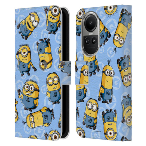 Despicable Me Minion Graphics Character Pattern Leather Book Wallet Case Cover For OPPO Reno10 5G / Reno10 Pro 5G