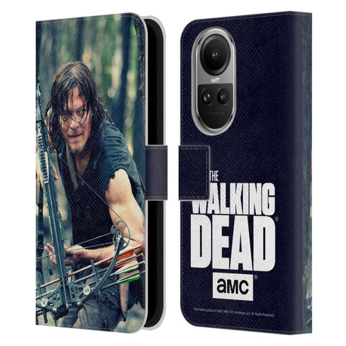 AMC The Walking Dead Daryl Dixon Lurk Leather Book Wallet Case Cover For OPPO Reno10 5G / Reno10 Pro 5G