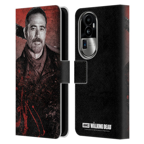 AMC The Walking Dead Negan Lucille 2 Leather Book Wallet Case Cover For OPPO Reno10 Pro+