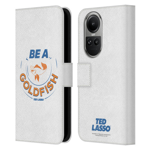 Ted Lasso Season 1 Graphics Be A Goldfish Leather Book Wallet Case Cover For OPPO Reno10 5G / Reno10 Pro 5G