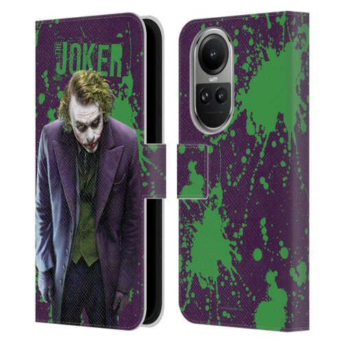 The Dark Knight Graphics Character Art Leather Book Wallet Case Cover For OPPO Reno10 5G / Reno10 Pro 5G