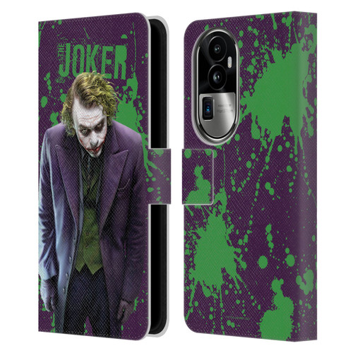 The Dark Knight Graphics Character Art Leather Book Wallet Case Cover For OPPO Reno10 Pro+