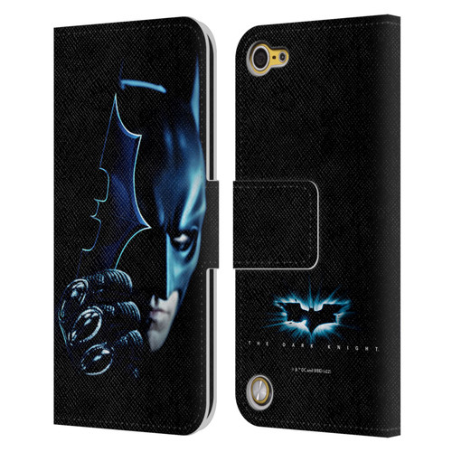 The Dark Knight Key Art Batman Batarang Leather Book Wallet Case Cover For Apple iPod Touch 5G 5th Gen