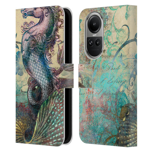 Aimee Stewart Fantasy The Seahorse Leather Book Wallet Case Cover For OPPO Reno10 5G / Reno10 Pro 5G