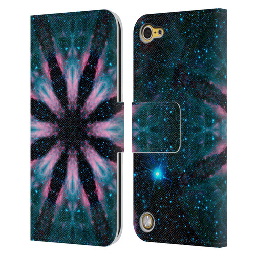 Aimee Stewart Mandala Galactic Leather Book Wallet Case Cover For Apple iPod Touch 5G 5th Gen