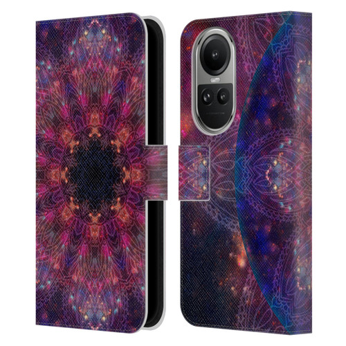 Aimee Stewart Mandala Galactic 2 Leather Book Wallet Case Cover For OPPO Reno10 5G / Reno10 Pro 5G
