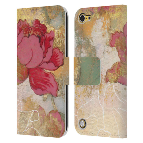 Aimee Stewart Smokey Floral Midsummer Leather Book Wallet Case Cover For Apple iPod Touch 5G 5th Gen