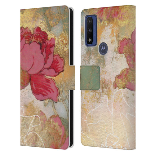 Aimee Stewart Smokey Floral Midsummer Leather Book Wallet Case Cover For Motorola G Pure