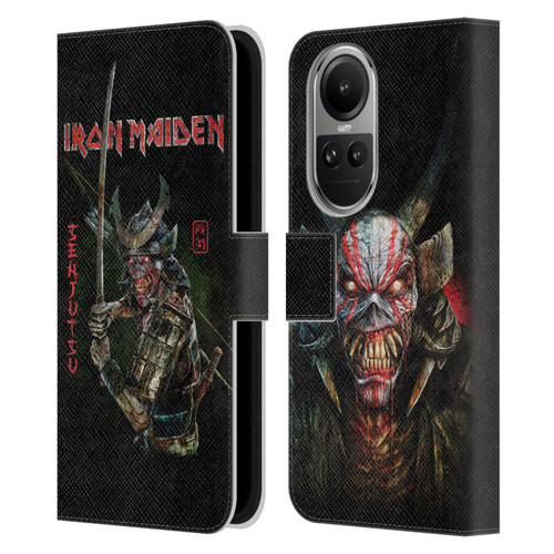 Iron Maiden Senjutsu Album Cover Leather Book Wallet Case Cover For OPPO Reno10 5G / Reno10 Pro 5G