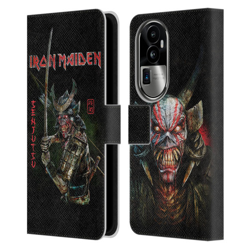 Iron Maiden Senjutsu Album Cover Leather Book Wallet Case Cover For OPPO Reno10 Pro+