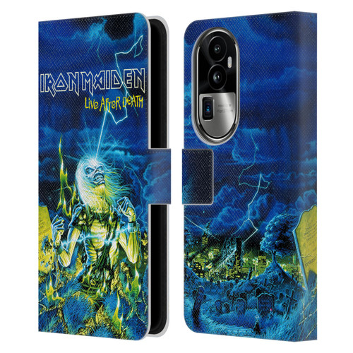 Iron Maiden Tours Live After Death Leather Book Wallet Case Cover For OPPO Reno10 Pro+