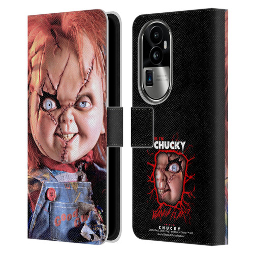 Bride of Chucky Key Art Doll Leather Book Wallet Case Cover For OPPO Reno10 Pro+
