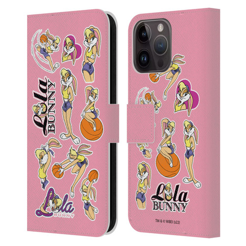 Space Jam (1996) Graphics Lola Bunny Leather Book Wallet Case Cover For Apple iPhone 15 Pro Max
