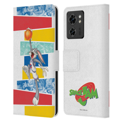 Space Jam (1996) Graphics Bugs Bunny Leather Book Wallet Case Cover For Motorola Moto Edge 40