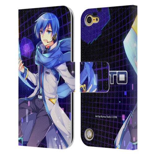 Hatsune Miku Characters Kaito Leather Book Wallet Case Cover For Apple iPod Touch 5G 5th Gen