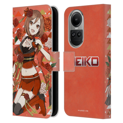 Hatsune Miku Characters Meiko Leather Book Wallet Case Cover For OPPO Reno10 5G / Reno10 Pro 5G