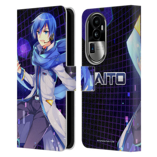 Hatsune Miku Characters Kaito Leather Book Wallet Case Cover For OPPO Reno10 Pro+