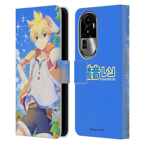 Hatsune Miku Characters Kagamine Len Leather Book Wallet Case Cover For OPPO Reno10 Pro+