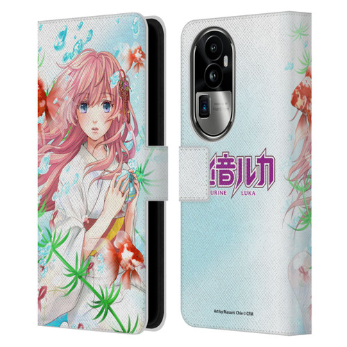 Hatsune Miku Characters Megurine Luka Leather Book Wallet Case Cover For OPPO Reno10 Pro+