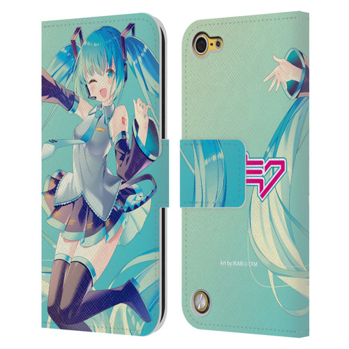 Hatsune Miku Graphics Sing Leather Book Wallet Case Cover For Apple iPod Touch 5G 5th Gen