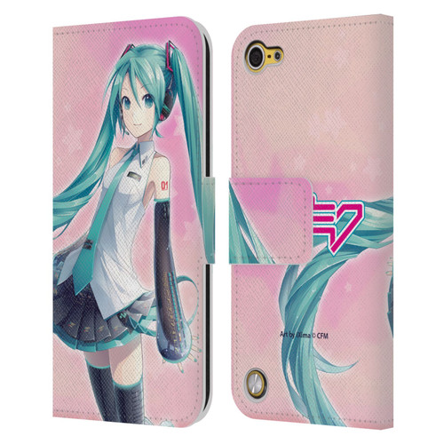 Hatsune Miku Graphics Star Leather Book Wallet Case Cover For Apple iPod Touch 5G 5th Gen