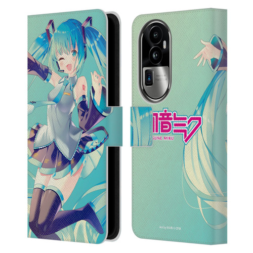 Hatsune Miku Graphics Sing Leather Book Wallet Case Cover For OPPO Reno10 Pro+