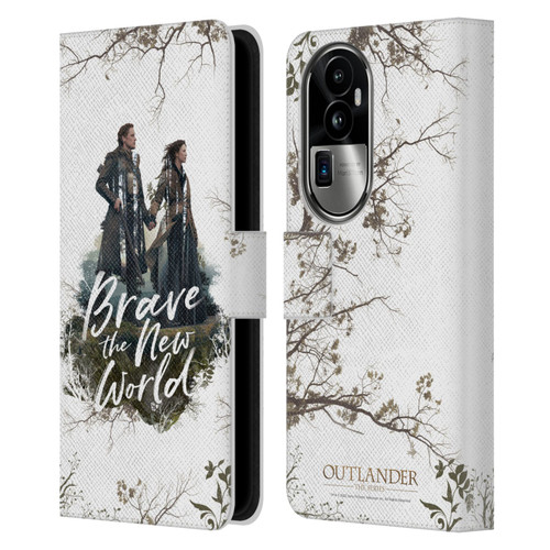 Outlander Composed Graphics Brave The New World Leather Book Wallet Case Cover For OPPO Reno10 Pro+
