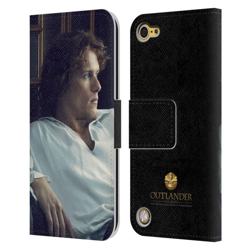 Outlander Characters Jamie White Shirt Leather Book Wallet Case Cover For Apple iPod Touch 5G 5th Gen