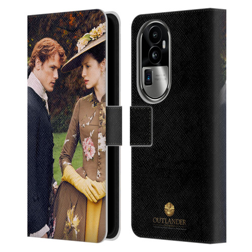 Outlander Characters Jamie And Claire Leather Book Wallet Case Cover For OPPO Reno10 Pro+